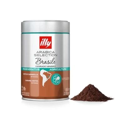 Image de illy Café moulu arabica durable de Cerrado Minero Brésil Boîte 250 g