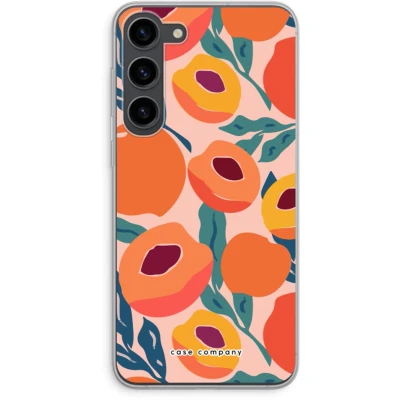Afbeelding van Case Company® hoesje geschikt voor Samsung Galaxy S23 Plus Perzik Soft Cover Telefoonhoesje Bescherming aan alle Kanten en Schermrand