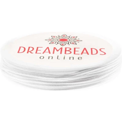 Afbeelding van Satijnkoord (2 mm) White (8 Meter)