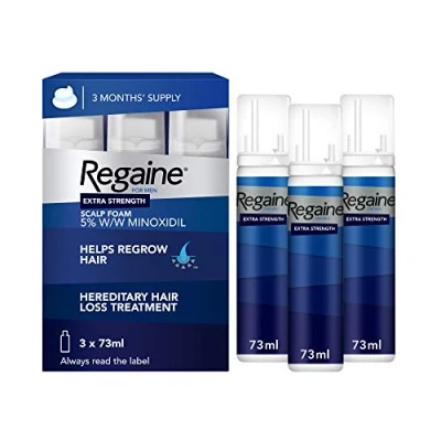 Afbeelding van Regaine Haargroeischuim voor heren, 3 x 73 ml (verpakking kan variëren)
