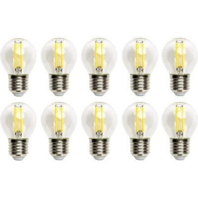 Afbeelding van Kogellamp E27 10 stuks G45 LED 6W=60W gloeilamp daglichtwit 6500K