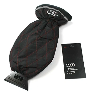 Afbeelding van Audi ijskrabber met washandje handschoen schraper schijven sneeuw winter oorsprong 80 a096010d