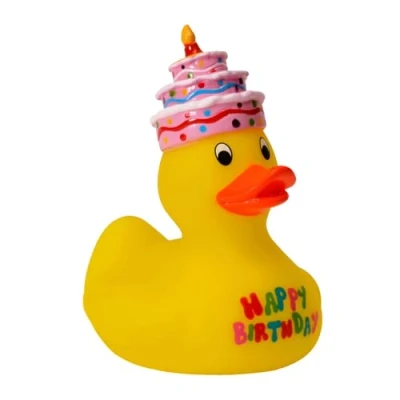 Afbeelding van Badeendje Happy Birthday