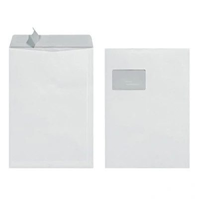 Afbeelding van Herlitz envelop DIN C4 met venster wit 25 stuks