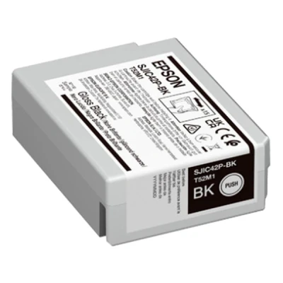 Image de Epson SJIC42P BK 50 ml noir original cartouche d&#039;encre pour ColorWorks CW C4000E (BK)