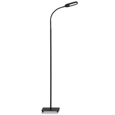 Afbeelding van Briloner Leuchten OFFICE STEP Bureaulamp Staande lamp 8W Dimbaar warm tot koud wit licht Zwart