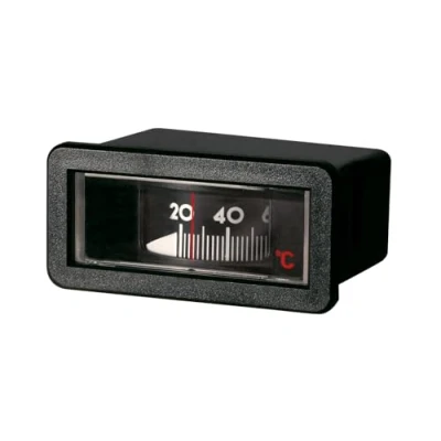 Afbeelding van Ketelthermometer 58 mm x 25 mm, horizontale montagepositie, weergavebereik 0 120 C met 1500 capillaire kabel