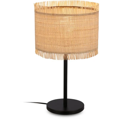 Afbeelding van Borra tafellamp, natuurlijke kleur, stro, hoogte 42 cm