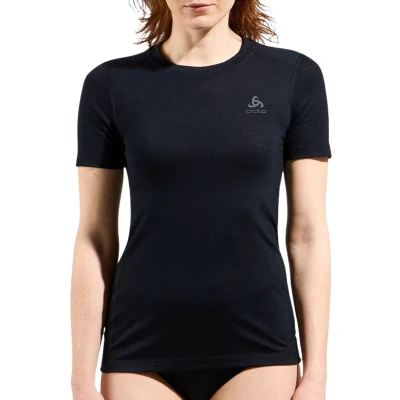 Afbeelding van ODLO CREW NECK Sport Tshirt, Dames, Maat: Medium, Black