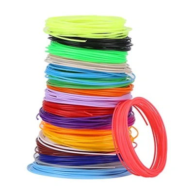 Afbeelding van 20 rollen PCL filamenten, 1,75 mm, kleuren, 5 m/rol voor 3D printers, lage temperatuur