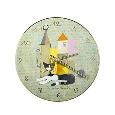 Afbeelding van Goebel® Rosina Wachtmeister Klok &quot;La storia di Serafino&quot; Kunst, katten