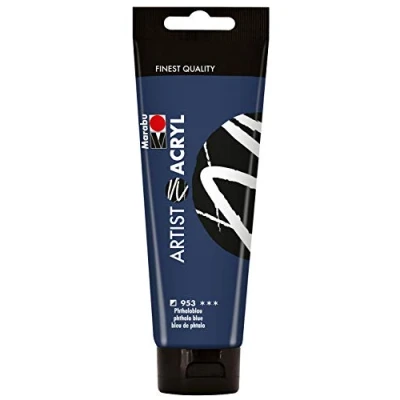 Afbeelding van Marabu 12200044953 Artist acrylverf, 120 ml, fijne acrylverf in kunstenaarskwaliteit op waterbasis, pastelconsistentie, hoge pigmentatie, zeer goede glans en dekking, eenheidsmaat