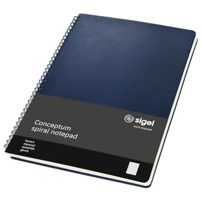 Afbeelding van SIGEL CO824 Spiralblock Conceptum, ca. A4, geruit, donkerblauw