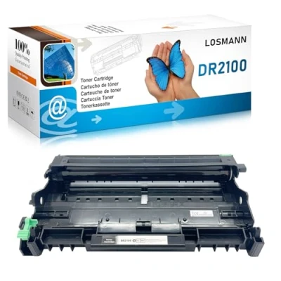 Afbeelding van LOSMANN 1 trommel compatibel met Brother DR 2100 DR2100 voor DCP 7030 7040 7045N HL 2140 2150N 2170 2170W MFC 7320 7340 7440N 7840W