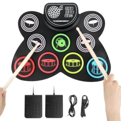 Afbeelding van batterie électronique pour enfants, débutants et adultes, kit complet avec tout ce dont vous avez besoin, de