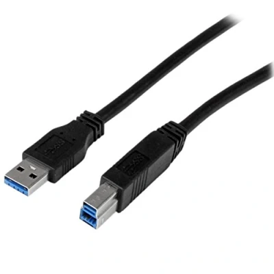 Afbeelding van Kabel USB A naar B Startech USB3CAB2M Zwart