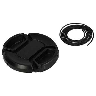 Afbeelding van vhbw 49 mm snap on lensdop zwart compatibel met Canon, Casio, Fuji, Fujifilm, JVC, Kodak, Leica, Minolta, Nikon, Olympus camera.