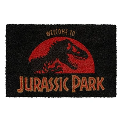 Afbeelding van Jurassic Park Logo Deurmat