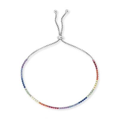 Afbeelding van Engelsrufer Damesarmband Stella 925 zilver met kleurrijke zirkonia 24 cm centimeter ERB LILSTELLA ZIM, centimeters, sterling
