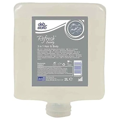 Afbeelding van DEB STOKO Refresh Luxury 3 in 1 Hair &amp; Body huidreiniger sanitaire ruimtes voor PR dispenser (2 l patroon) CMW2LT