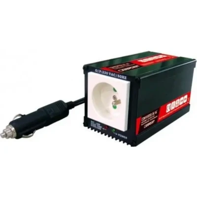 Afbeelding van Carpoint Omvormer 12V&gt;230V 150W sigarettenaansteker Frans/Belgisch stopcontact 0510360