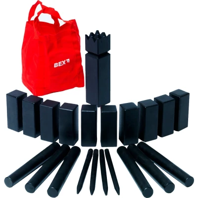 Afbeelding van Kubb Original Rubberhout Black Edition