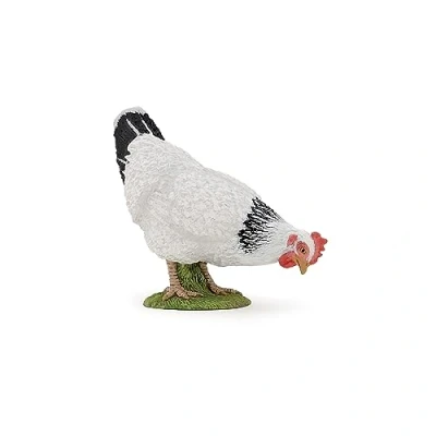 Afbeelding van Papo 51160 Beeldje Dieren Pikken Kip Wit