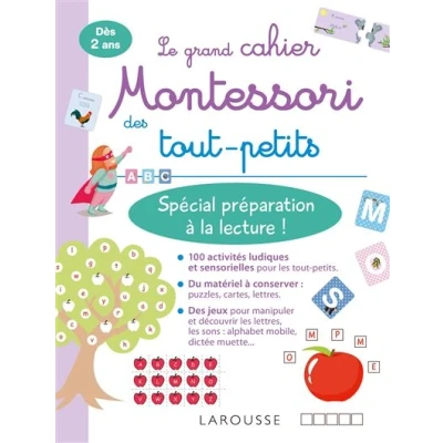 Image de Mon grand cahier Montessori des tout petits Spécial préparation à la lecture