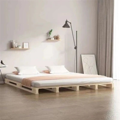 Afbeelding van vidaXL Palletbed massief grenenhout 120x200 cm