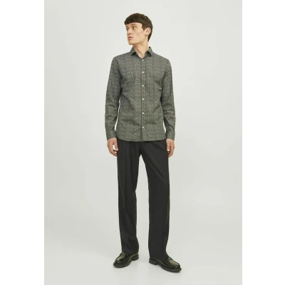 Afbeelding van Jack &amp; Jones Premium Jprblablackpool Stretch Overhemd, Heren, Maat: Large, Peat