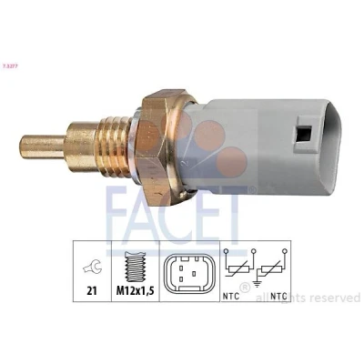 Afbeelding van FACET 7.3277 Temperatuursensor Made in Italy OE Equivalent