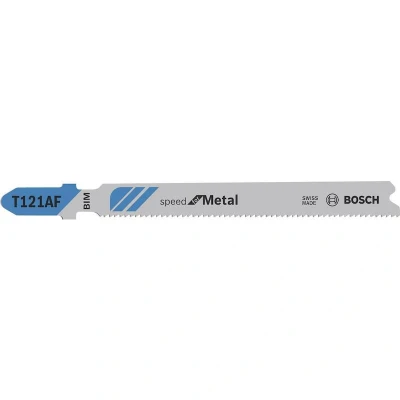 Afbeelding van Bosch Decoupeerzaagblad universele schacht T 121 AF blister van 5 bladen
