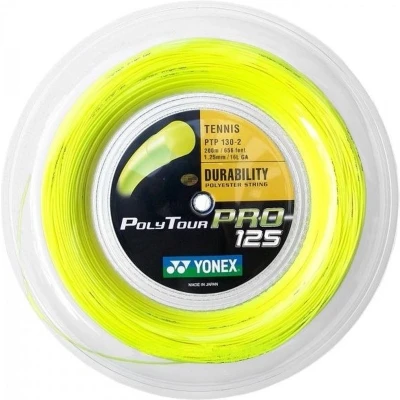 Afbeelding van Yonex Polytour Pro 1.25mm Tennissnaar Rol 200m Polyester Geel