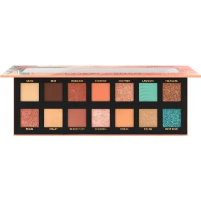 Afbeelding van Catrice Coral Crush Slim oogschaduwpalet nr. 030, meerkleurig, 14 kleuren, duurzaam, veganistisch, zonder microplasticdeeltjes, nanodeeltjes, geur, 10,6 g