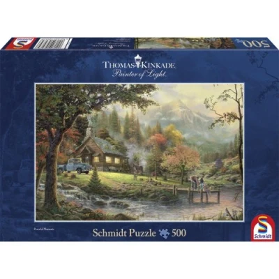 Image de Puzzle Schmidt Thomas Kinkade : Moments de paix, 500 pièces