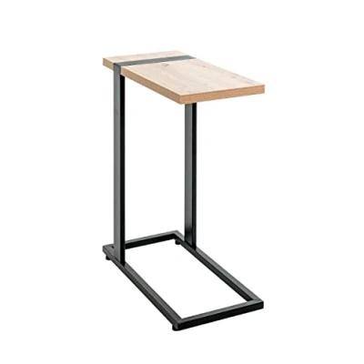 Afbeelding van Bijzettafel Saragossa zwart/eik