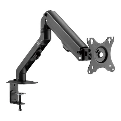 Image de Support de moniteur à 1 compartiment avec ressort gaz 17 37 table Bras pivotant inclinable VESA 75x75 100x100 jusqu&#039;à 8kg