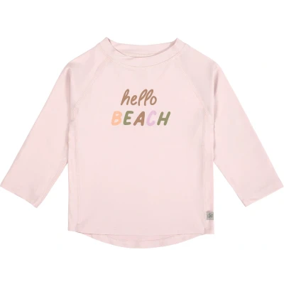 Afbeelding van Lässig Zwemshirt Rashguard Lange Mouw Splash &amp; Fun Hello Beach light pink, 07 12 mnd. Maat 74/80