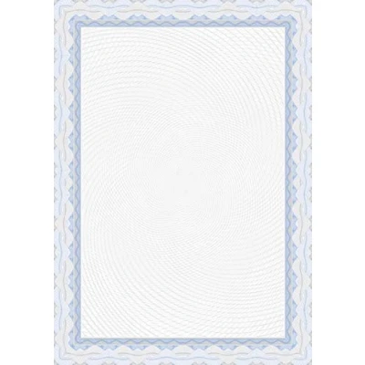 Afbeelding van Decady 25 vellen papier voor diploma/certificaat, spiraalbinding, A4, blauw