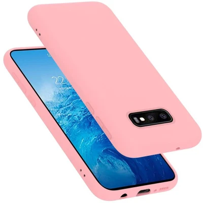 Afbeelding van Cadorabo Hoesje geschikt voor Samsung Galaxy S10e in LIQUID ROZE Beschermhoes gemaakt van flexibel TPU silicone Case Cover