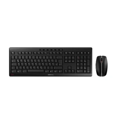 Image de CHERRY STREAM DESKTOP RECHARGE Ensemble clavier et souris sans fil 2.4 GHz Tchèque/Slovaque commutateur : SX noir