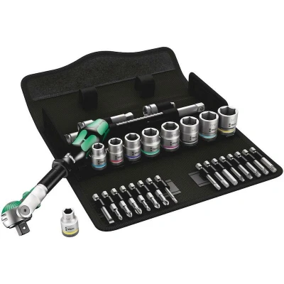 Afbeelding van Wera 8100 SB 9 Zyklop 05004049001 Dopsleutelset Inch 3/8 29 delig