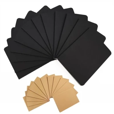 Afbeelding van TSKDKIT 12 stuks blanco schetsboeken A6 klein vak voor beginners, 14,8 x 10,5 cm, zwart