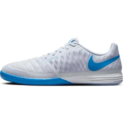 Afbeelding van Nike Performance Lunargato II Zaalvoetbalschoenen, Heren, Maat: 41, Football grey/light photo blue Leer/ synthetisch