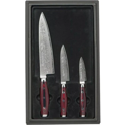 Afbeelding van Yaxell Super Gou Messenset Giftset 3 delig Koksmes 20 cm, Universeelmes 12 cm &amp; Schilmes 8...