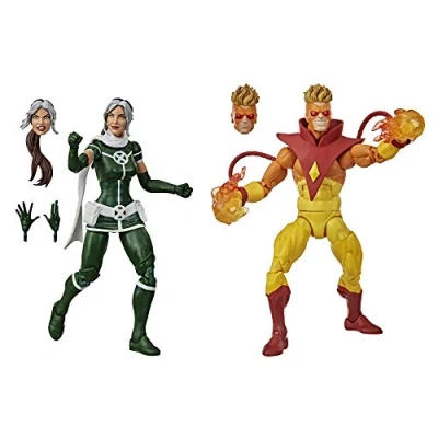 Afbeelding van Marvel Hasbro Legends Collector Edition 2 figuren 15 cm Marvel&#039;s Rogue en Pyro E9293 meerkleurig