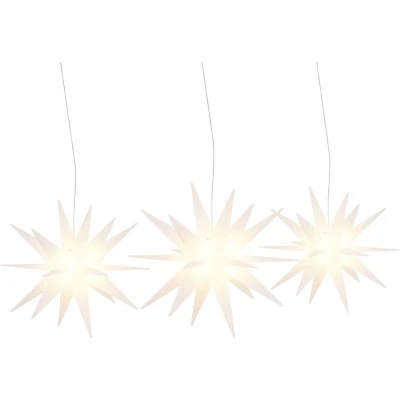 Afbeelding van Kerstlampen Met Led&#039;s 3 St Inklapbaar Wit
