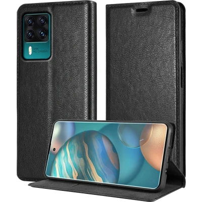 Afbeelding van Cadorabo Hoesje geschikt voor Cubot X50 in ZWARTE NACHT Beschermhoes met magnetische sluiting, standfunctie en kaartvakje Book Case Cover Etui