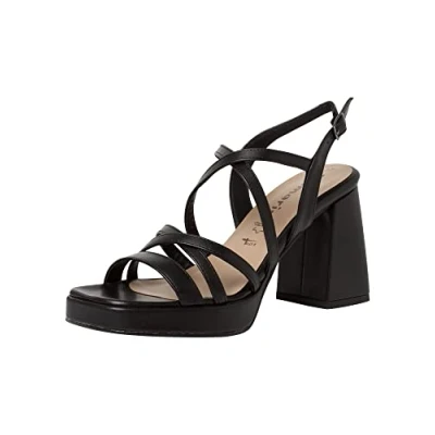 Afbeelding van Tamaris Sandalen met hoge hak, Dames, Maat: 36, Black matt Leer