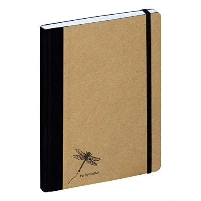 Afbeelding van Notizbuch A5 Pur 192S kariert natur 1Stk